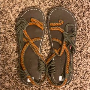 Strapped sandals